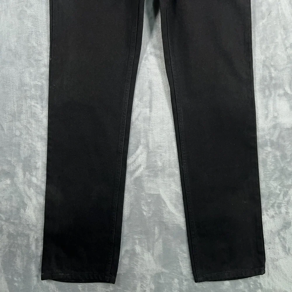 Vintage Levis 505 Jeans Mens 30x32 New Made In USA 90s Orange Tab Black Straight